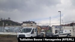 Mjesto na kojem se obavlja ekshumacija u Sarajevu