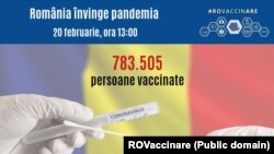 783 505 румыниялык тургун 2021-жылдын 20-февралына карата коронавируска каршы эмделди. 