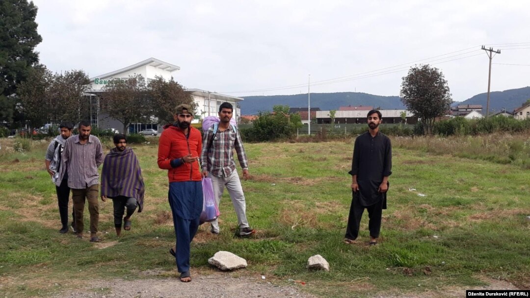 Relocation of the first group of migrants from the 'Bira' camp to "Lipa" camp in Bihać, Bosnia Herzegovina