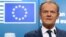 European Council chief Donald Tusk has urged Russia, the United States, and China to avoid dangerous trade wars. (file photo)