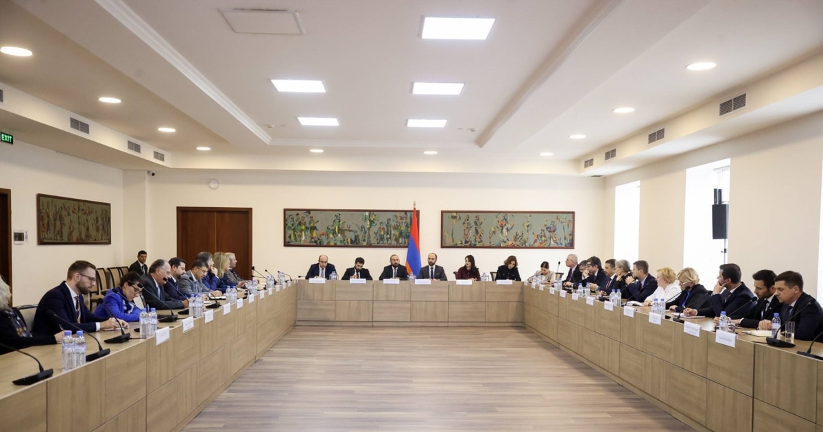 Mirzoyan met with ambassadors of the EU and member states accredited to Armenia