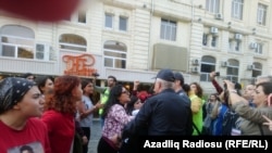 azerbaijan, Protest ag, 20 Okt2019ainst violence against women in Baku