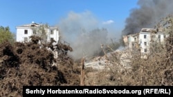 საილუსტრაციო ფოტო. ომის შედეგად განადგურებული ქალაქ კრამატორსკის ცენტრი