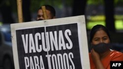 Argentinada "Hamıya vaksin" tələbiylə etiraz aksiyası, arxiv fotosu