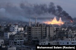 Një shpërthim në Rripin e Gazës. Fotografi nga arkivi.