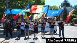 Marș organizat de Consiliul Unirii la Chișinău, 28 iunie 2014