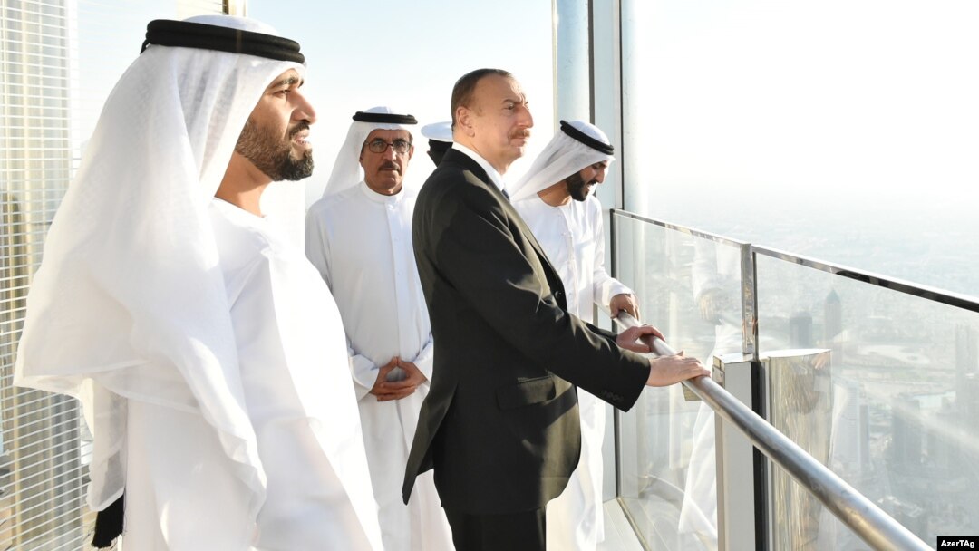 İlham Əliyev "Burj Khalifa" qülləsində. Dubay. 01Fev2016