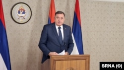 Predsjednik Republike Srpske Milorad Dodik na konferenciji za novinare u Istočnom Sarajevu, 26. 10. 2024.