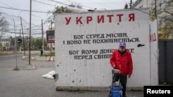 Бетонне укриття та антидронові сітко в Херсоні, 27 жовтня 2026 року