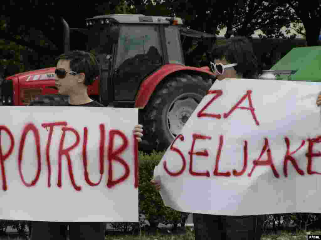 Hrvatska: Protesti poljoprivrednika u Zagrebu - jun, 2009. Photo:zoomzg