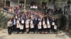 Georgia -- Video grab. Irakli Kobakhidze and students, Tbilisi, 12Mar2019