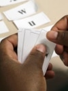 A Tanzanian immigrant works during an English-language class in Pennsylvania (file photo).