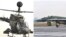Helikopter koji je Hrvatska kupila od SAD, Kiowa Warrior, i avion MiG-29 koji je Srbija kupila od Rusije, ilustrativna fotografija