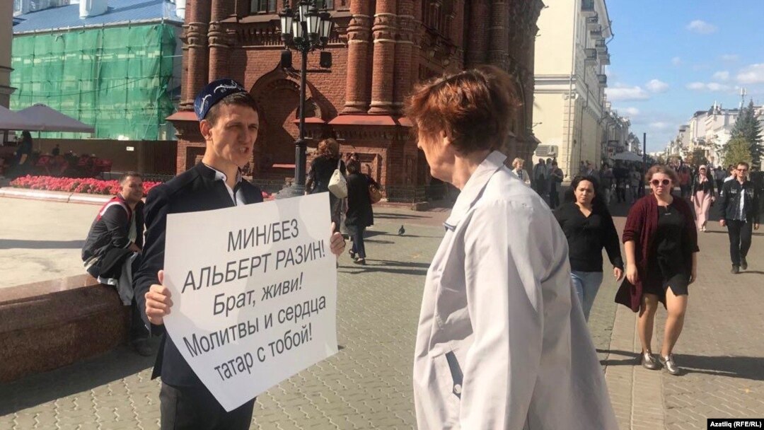Наил Нәбиуллин пикетта