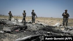 Members of the Taliban's elite Badri 313 military unit inside a military base outside Kabul.