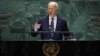 U.S. President Joe Biden addresses the 79th session of the United Nations General Assembly on September 24.