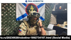 Военный из бригады морской пехоты ЧФ РФ. Иллюстративный скриншот
