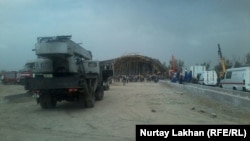 На місці падіння мосту