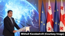 Спикер парламента Шалва Папуашвили критиковал ЕС и НАТО и во время обращения к грузинским дипломатам на ежегодной конференции послов в Тбилиси, 22 декабря, 2025г.