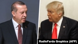 Türkiýäniň prezidenti Rejep Taýýyp Erdogan we Birleşen Ştatlaryň prezidenti Donald Tramp.