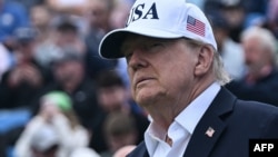 Президент США Дональд Трамп на турнире по гольфу Irish Open, 13 сентября 2026