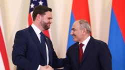 Вице-президент США Джей Ди Вэнс и премьер Армении Никол Пашинян в Ереване, 9 февраля