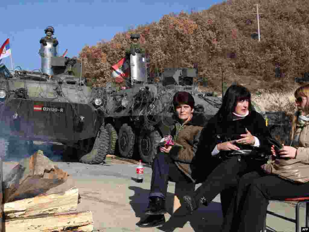 Kosovo - Barikade kosovskih Srba u Jagnjenici, 30.11.2011. Foto: AFP / Saša Đorđević 