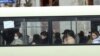 Armenia - Passengers on a commuter bus in Yerevan, March 12, 2021.