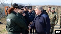 Đorđe Ivanov, predsjednik Makedonije u posjeti granici sa Grčkom 