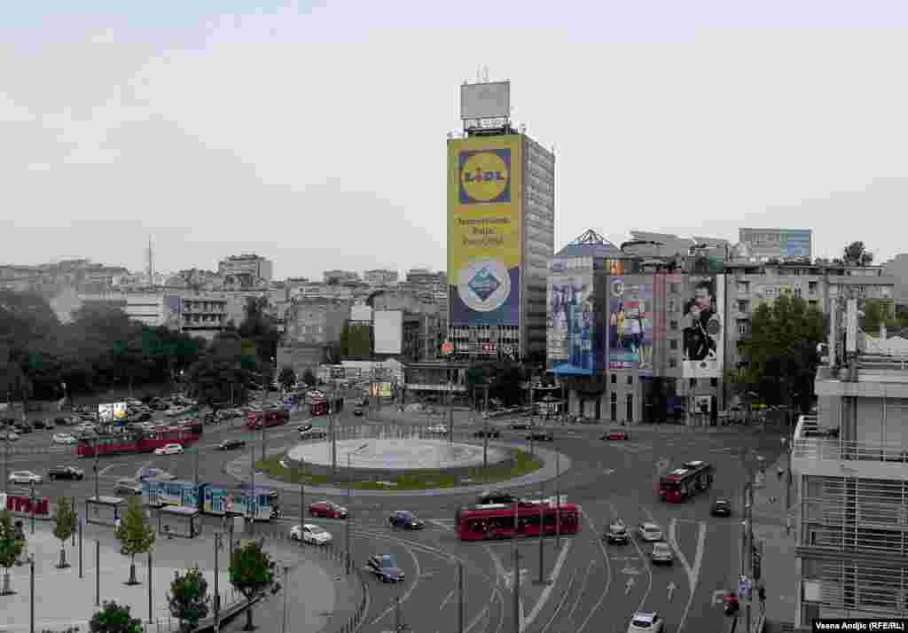 Belgrade - Serbia - Slavija square