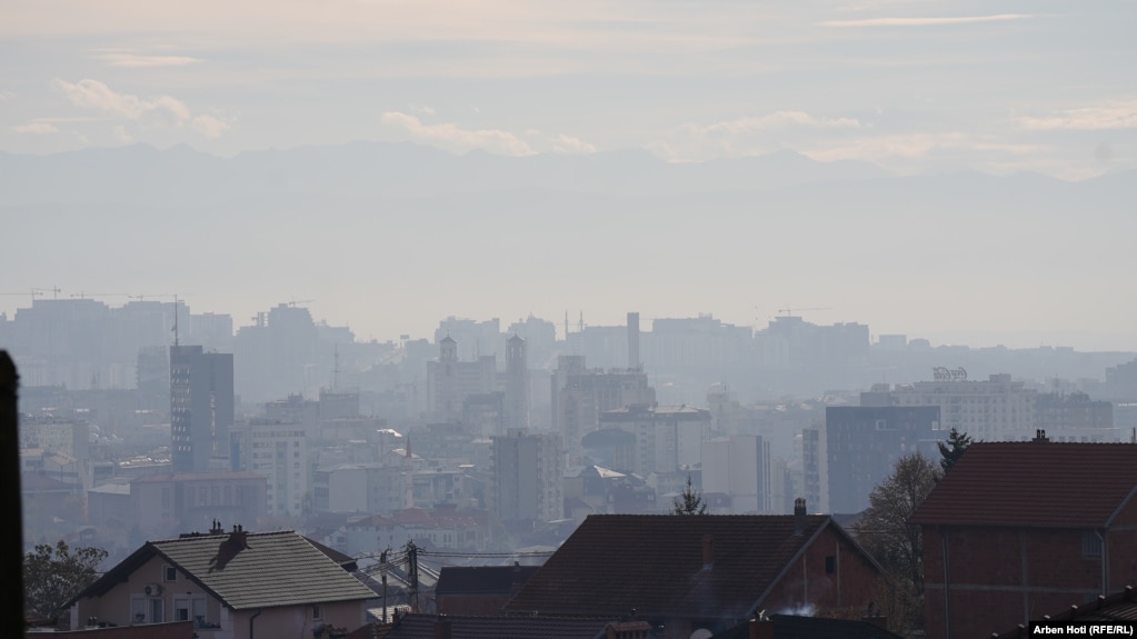 Ajri i ndotur në Prishtinë.