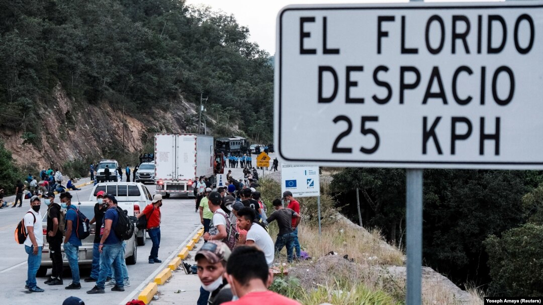 Migranti iz Hondurasa na putu za Sjedinjene Države 