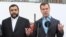 Udhëheqësi i bankës ‘Troika Dialog’ Ruben Vardanyan dhe kryeministri rus, Dmitry Medvedev. Fotografi nga arkivi.