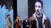 Homayoun Ghanizadeh speaking during a film award ceremony in Tehran, January 30, 2020