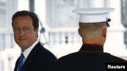 British Prime Minister David Cameron during a visit to the White House for a meeting with U.S. President Barack Obama in July