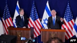 Държавният секретар на САЩ Антъни Блинкен и премиерът на Израел Бенямин Нетаняху 