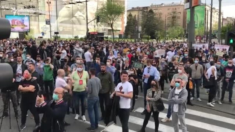 Protest u Beogradu: Ugostitelji Srbije traže od Vlade pomoć