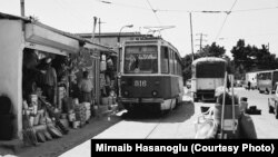 Bakıda 'sonuncu tramvay' - Fotolar