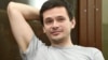 Ilya Yashin attends a court hearing in Moscow on August 29.