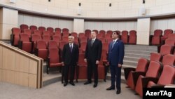 İ.Əliyev SOCAR-ın Bakı Ali Neft Məktəbinin yeni kampusunun açılışında. 1 may 2017