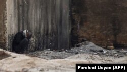 یکی از معتادین مواد مخدر 