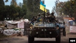 Українські військові в зоні АТО 