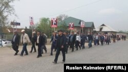 Бектур Асановдун жактоочуларынын митинги