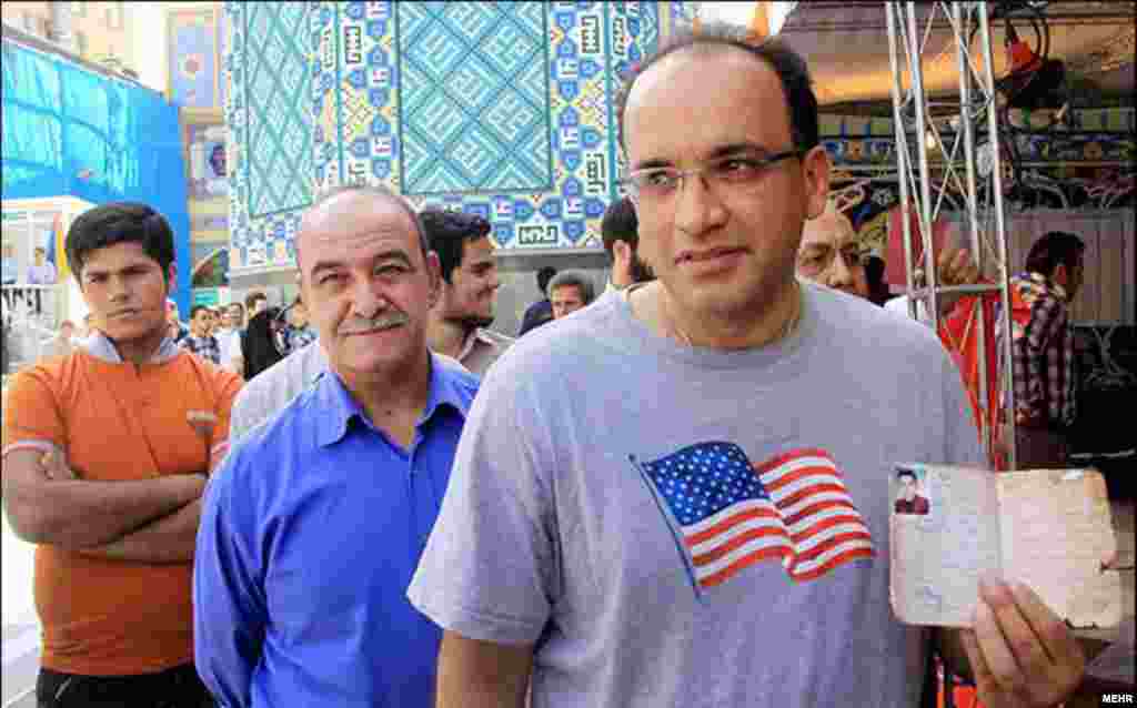 Iran- People participating in Iranian election in Tehran- June 14, 2013