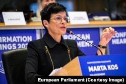 Marta Kos, propunerea Sloveniei, a fost chestionată de europarlamentari și pe tema aparteneței sale pe o listă cu membrii Partidului Comunist din Iugoslavia.