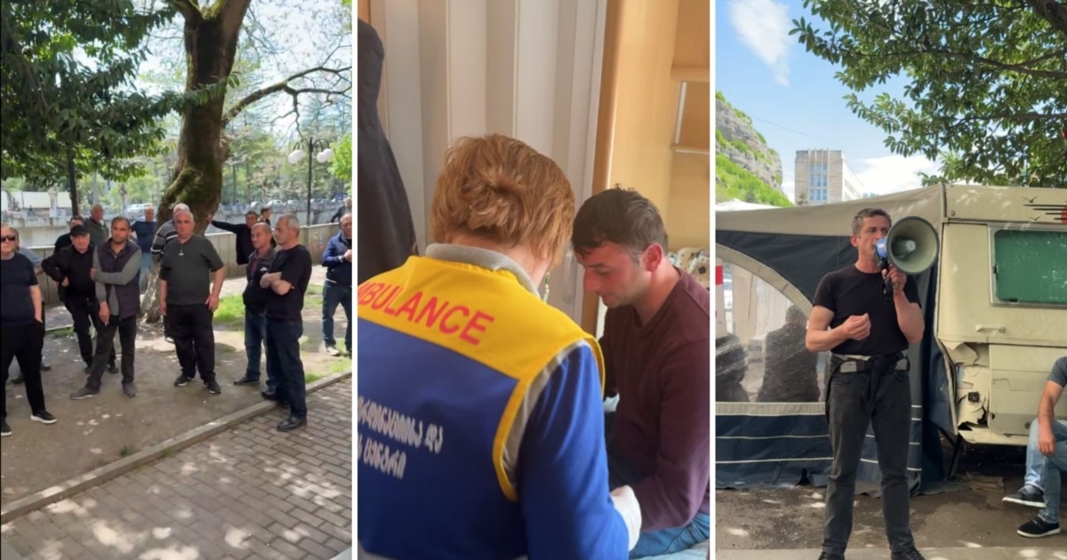 ჭიათურაში პროტესტი გრძელდება - ერთ-ერთმა დემონსტრანტმა შიმშილობა გამოაცხადა