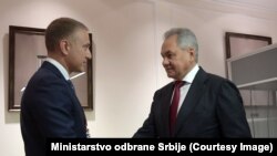 Ministar odbrane Srbije Nebojša Stefanović i ministar odbrane Ruske Federacije Sergej Šojgu