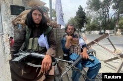 Pripadnici talibana na punktu u Kabulu