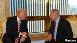 Donald Trump (majtas) dhe Benjamin Netanyahu gjatë një takimi në Nju Jork në shtator të këtij viti