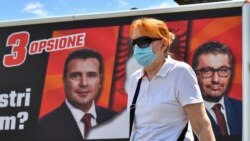 Predizborni plakati na ulicama Skoplja